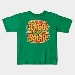 Taco Squad: Flavorful Gathering Kids T-Shirt